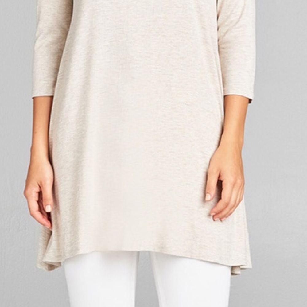 🔴CLEARANCE NWT Soft Knit 3/4 Sleeve Tunic Top - Picture 3 of 3